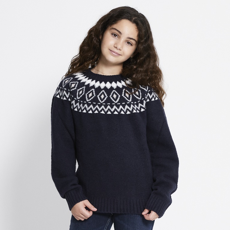 Pattern knit sweater "Britta star"